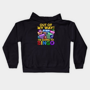 Funny Bingo graphic for a Lottery and Bingo Player Kids Hoodie